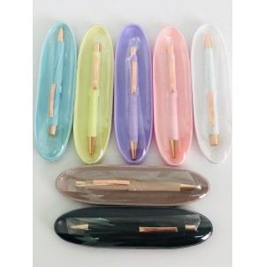 MJ-R-21355-C1 BX/50 CANETA ESFEROGRAFICA, RETRATIL, DE CORPO METALICO----CX:400PÇS/MIN:50PÇS-CADA COR