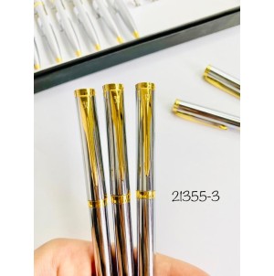 MJ21355-3 CANETA ESF RETRATIL CORPO METAL-----CX:600PÇS/MIN:60PÇS-BOX:12PÇS