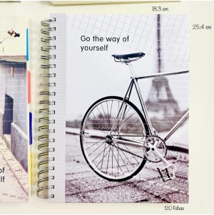 MJ22717-22/16K CADERNO A4 C/ DIVISORIAS ------ CX:48PÇS/ MIN:48PÇS/ MUL:24PÇS