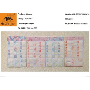 CARTELA ADESIVA DE MISSANGA, PARA MONTAGEM DE BIJOUTERIAS:MJ-A22717-B3 C/20