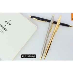 MJ21924-83 BX/C12 CANETA ESFEROGRAFICA, RETRATIL, DE CORPO METALICO------CX:600PÇS/MIN:60PÇS-BOX12PÇS