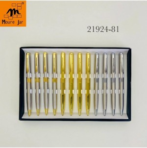 MJ21924-81 CANETA ESFEROGRAFICA RETRATIL COM CORPO DE METAL------CX:600PÇS/MIN:60PÇS-BOX12PÇS