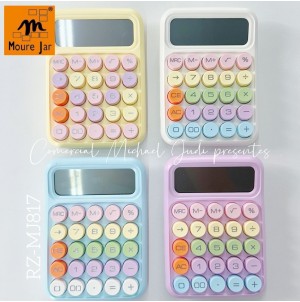 MJ-817 -CALCULADORA DE MESA COM FONTE INTERNA-CX:96PÇS/SUB:48PÇS-MUL/48PÇS