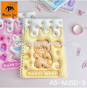 EF:A5-MJ5D-3. BX 4P/C CADERNO, CX C/ 240PÇS/SUB:40 PÇS- MUL/04