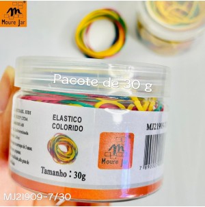 MJ-21909-7/30G-ELASTICO DE LATEX, FINO. CX240 PÇS SUB 120 MUL/12