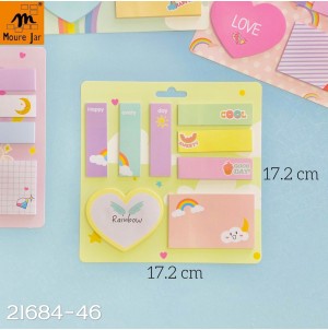 21684-46 LEMBRETE DE PAPEL C/48PÇS  AUTO-ADESIVO CX960PÇS SUB 240 MUL/48