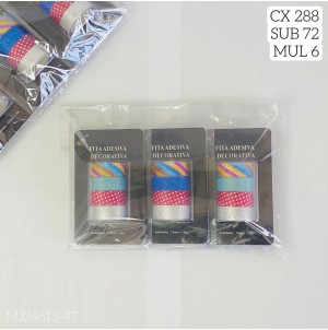 FITA ADESIVA MJ-J24613-47 CX 576 PÇS SUB 288 MUL/12