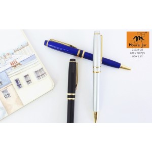 MJ21924-28  CANETA ESFEROGRAFICA RETRATIL CORPO METAL-------CX:600PÇS/SUB:60PÇS-MUL/12PÇS