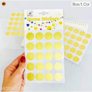  ETIQUETA ADESIVA, DE PAPEL:MJ-21843-1 A23 CX1200PÇS SUB 120PÇS MUL/12