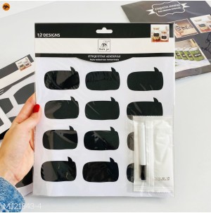 ETIQUETA ADESIVA, DE PAPEL. REF:MJ-21843-4 CX300PÇS SUB60PÇS MUL/12