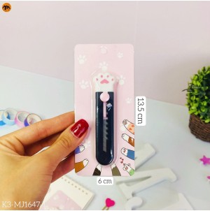 K3-MJ1647-1 ESTILETE DE LAMINA RETRATIL CX 900PÇS SUB 120PÇS BOX C/30