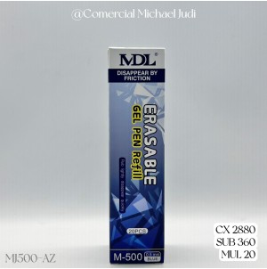 REFIL PARA CANETA APAGAVEL REF:M500-AZ. BX C/20 AZUL