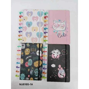 CADERNO DE DISCO REF: A5-MJ6165-1A ---------------- CX:100PÇS/SUB:50PÇS-MUL/25PÇS