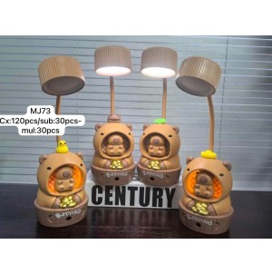 REF: XJD-MJ73 ABAJUR DE MESA CAPIVARA, DE LED, COM CABO USB. ---------   CX1:20PÇS/MIN:60PÇS/MUL:10