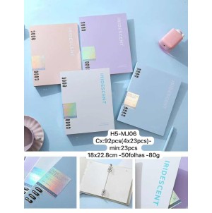CADERNO. REF:H5-MJ-06 FICHARIO  ------------ CX:92PÇS/MIN:46PÇS-MUL/23PÇS  