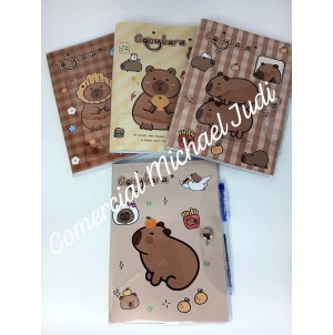 REF:A7-MJ3799 CADERNO CAPIVARA -------CX:576PÇS/MIN:144PÇS-MUL/24PÇS