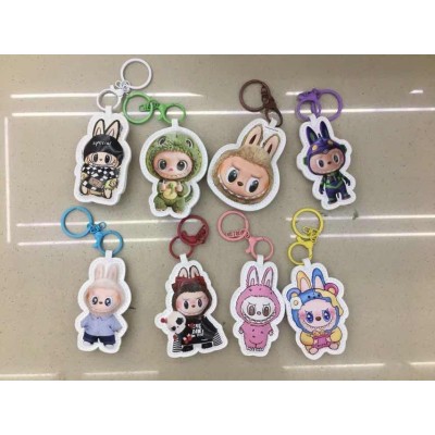 REF: MJ-7319-4 CHAVEIRO, DE PLASTICO  LABUBU ----------- CX:1200PÇS/SUB:120PÇS- BOX:24PÇS   